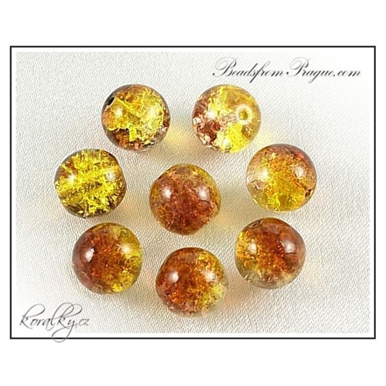 Czech glass crackle beads No.23