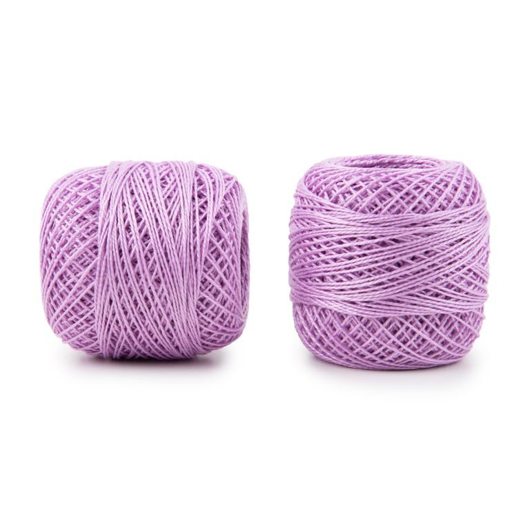 Crochet and embroidery thread Perlovka 85m light purple
