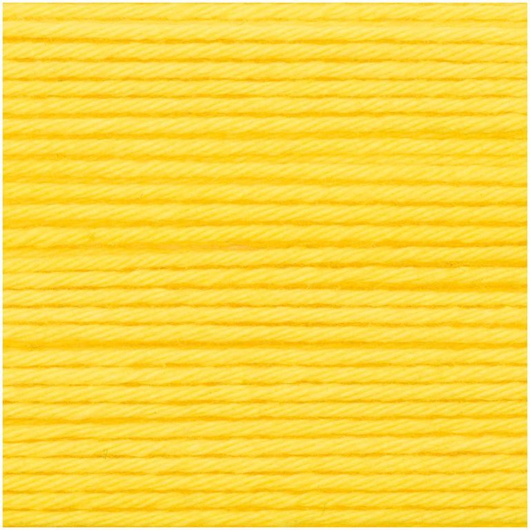 Bavlněná háčkovací příze Ricorumi dk odstín 006 žlutá