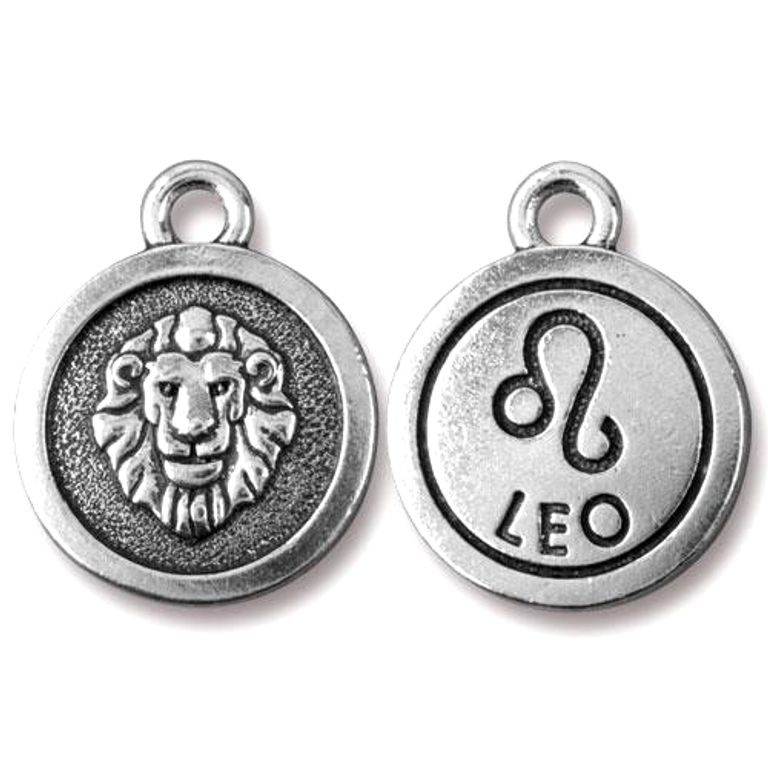 TierraCast pendant Leo antique silver