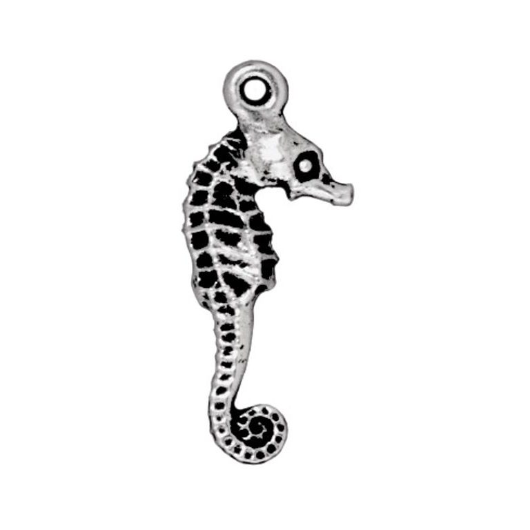 TierraCast pendant Seahorse antique silver