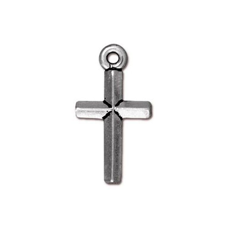 TierraCast pendant Classic Cross antique silver