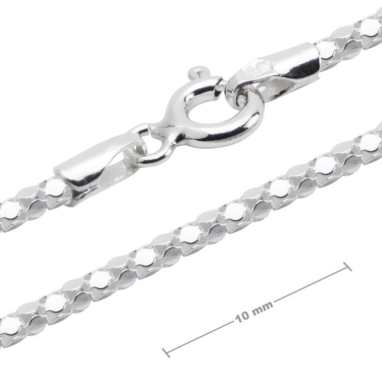 Sterling silver 925 chain with clasp 50cm No.595