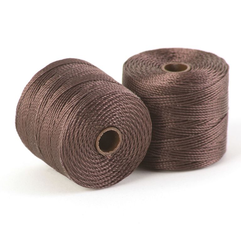 S-lon bead cord dark brown