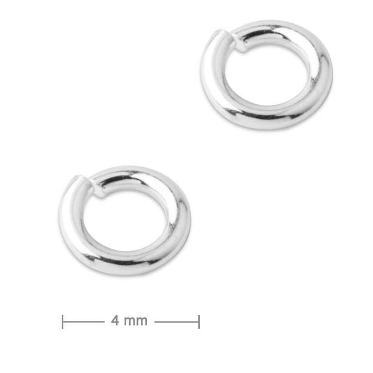 Silver jump ring 4 mm No.555