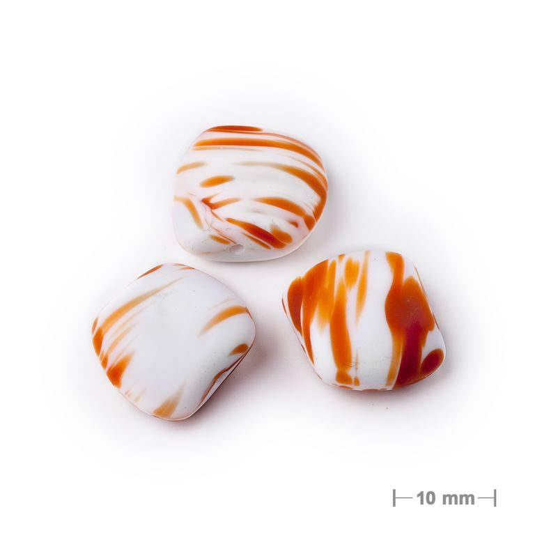 Glass pressed beads No.324