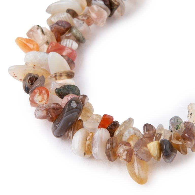 Botswana Sardonyx Agate crystal chips 80cm