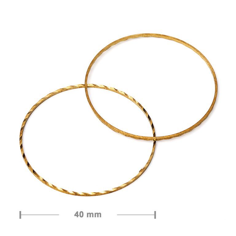 Brass circle charm for PUCA pendant 40mm