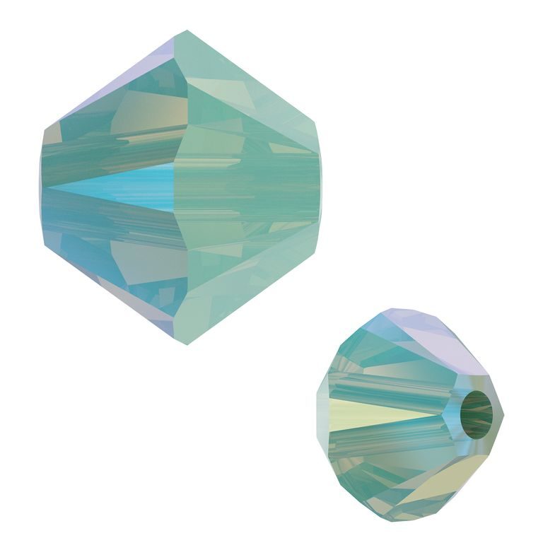 SWAROVSKI 5328 4mm Chrysolite Opal Shimmer