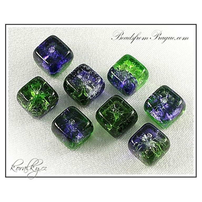 Czech glass crackle beads No.32