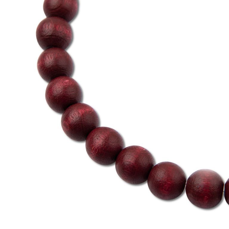 Manumi české dřevěné korálky 10 mm mahagon