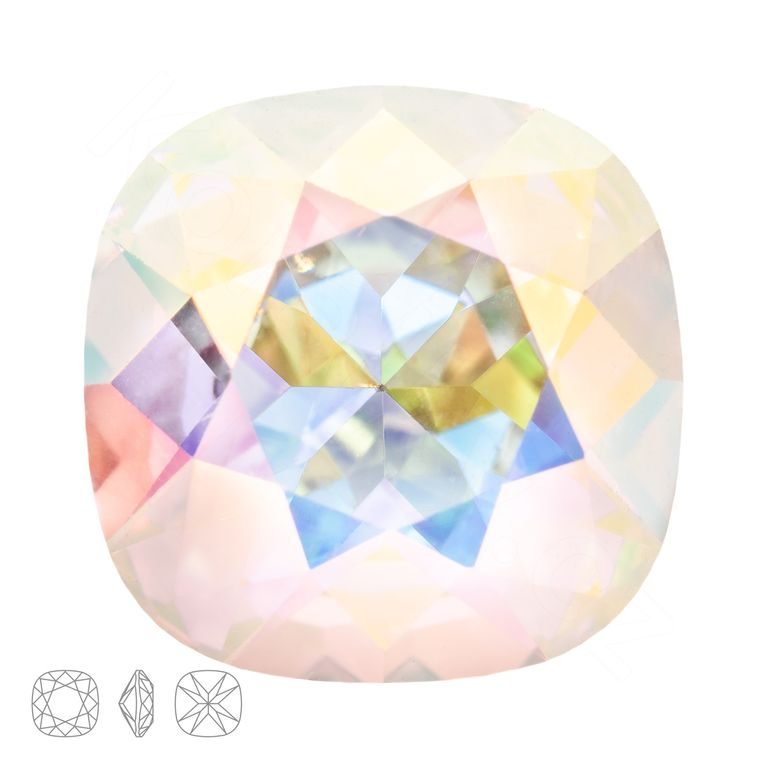 Preciosa MC Cushion Square MAXIMA 12x12mm Crystal AB