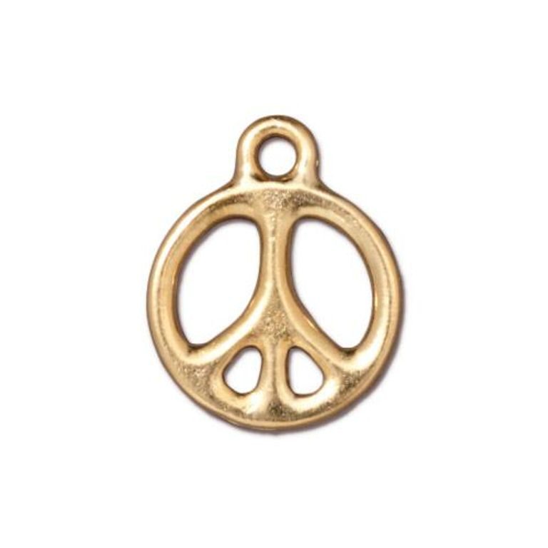 Tierracast pendant Peace antique gold No.231