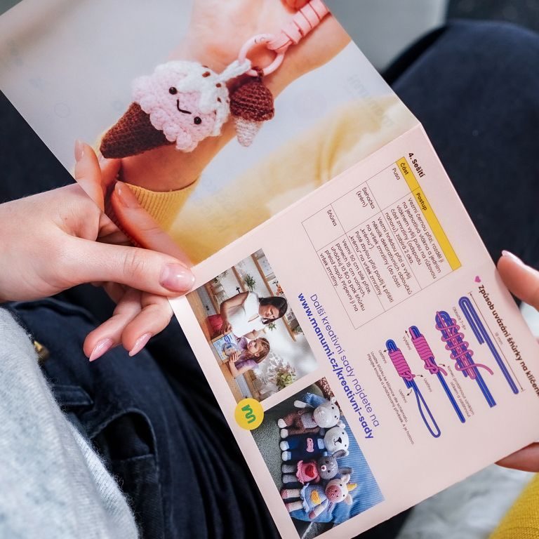 Manumi creative crochet pendant kit Ice Cream