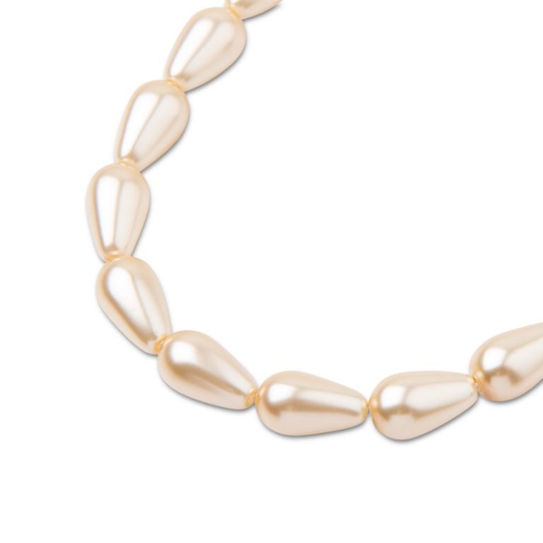 Preciosa perlă tip pară MAXIMA 10x6mm Pearl Effect Cream