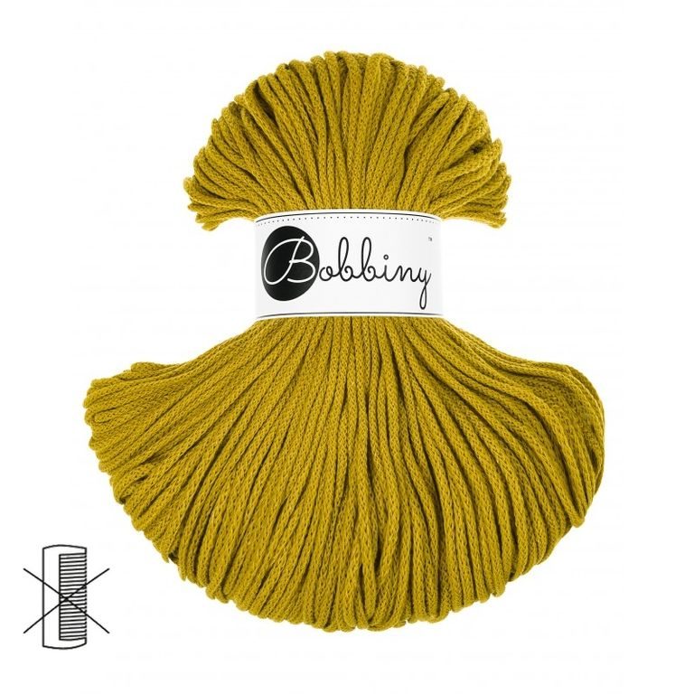 Bobbiny Macramé šňůra Junior 3mm Spicy Yellow