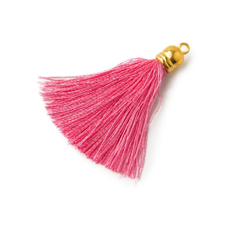 Silk tassel 5cm pink