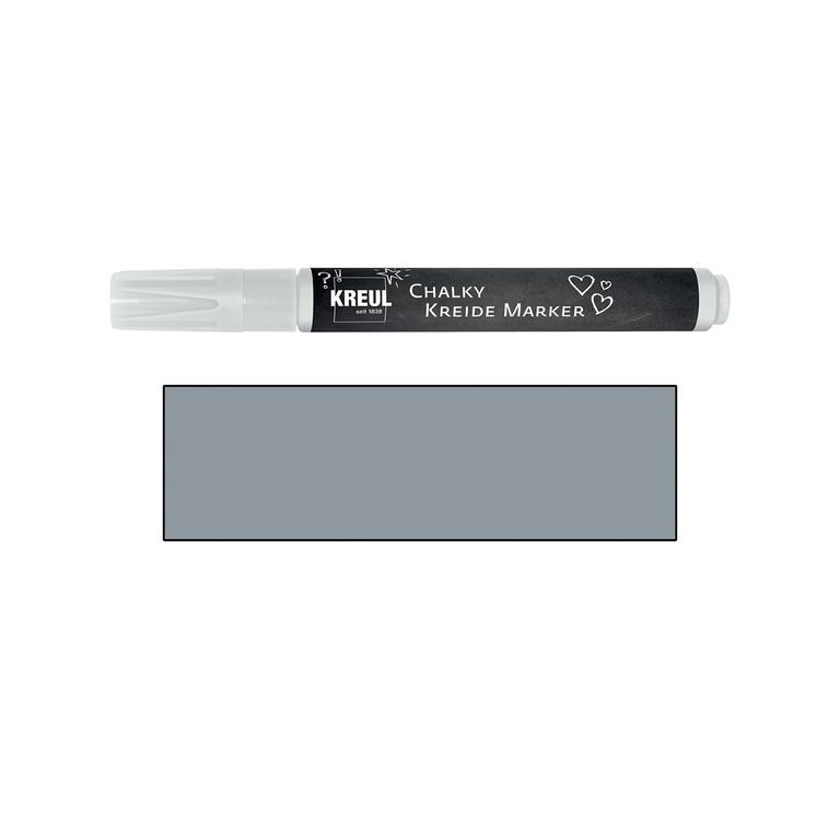 Křídový marker KREUL Medium stříbrná