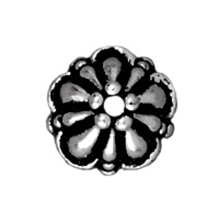 TierraCast kaplík Tiffany 8 mm starostříbrný