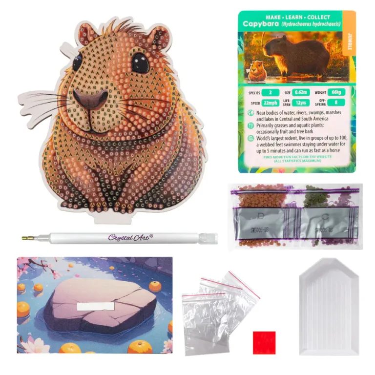 Diamantové malování postava kapybara