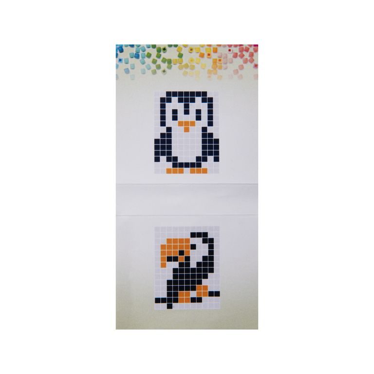 Pixel keychain penguin or toucan