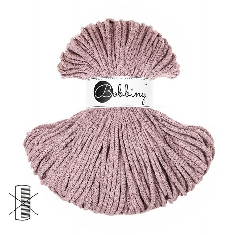 Bobbiny Macramé Cord Premium 5mm Mauve