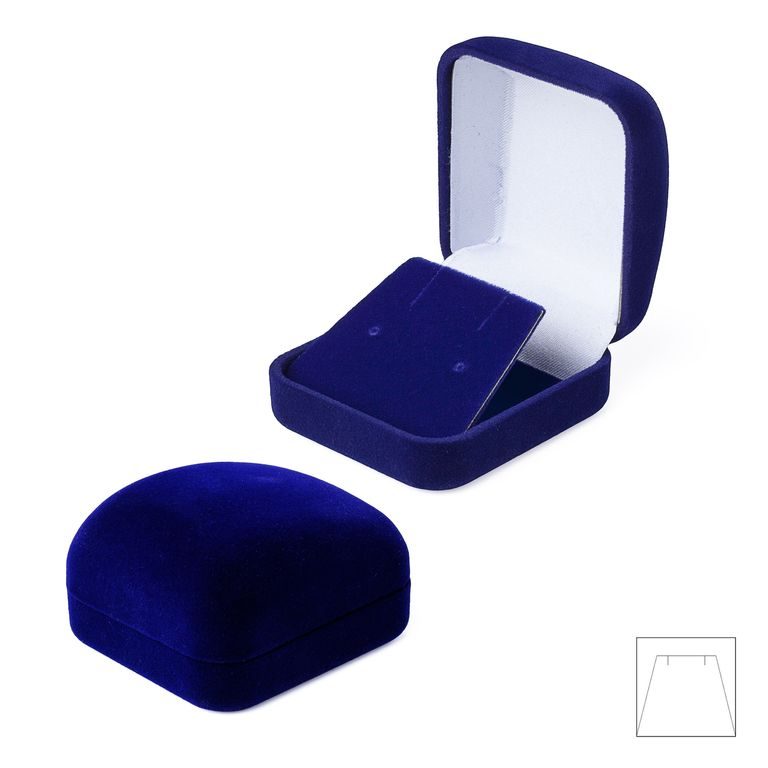 Jewellery gift box blue 53x58x40mm