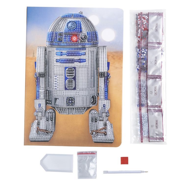 Pictat cu diamante, caiet Star Wars R2-D2