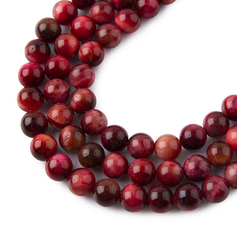 Cherry Tiger Eye AA beads 6mm