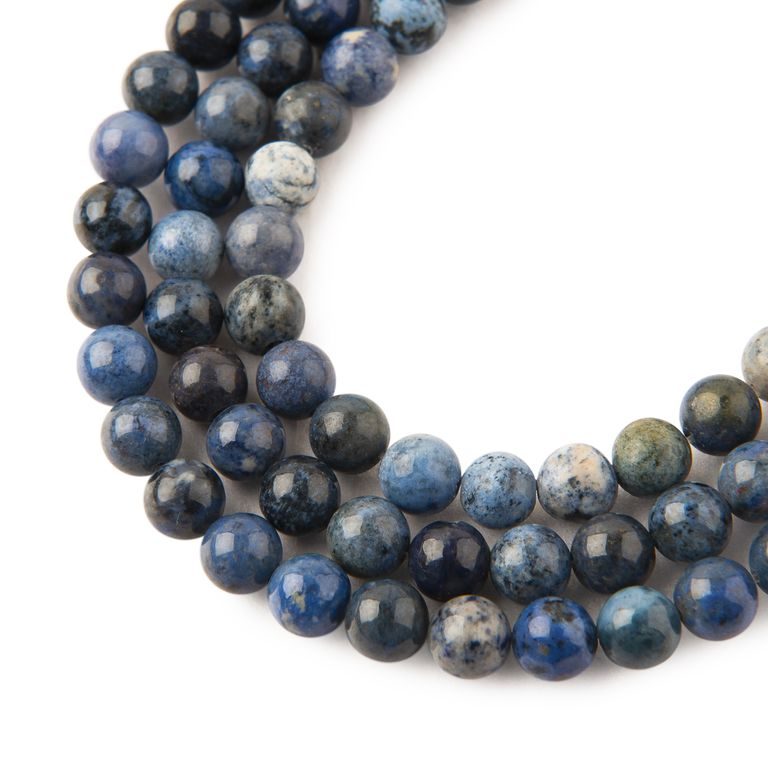 Dumortierite beads 6mm