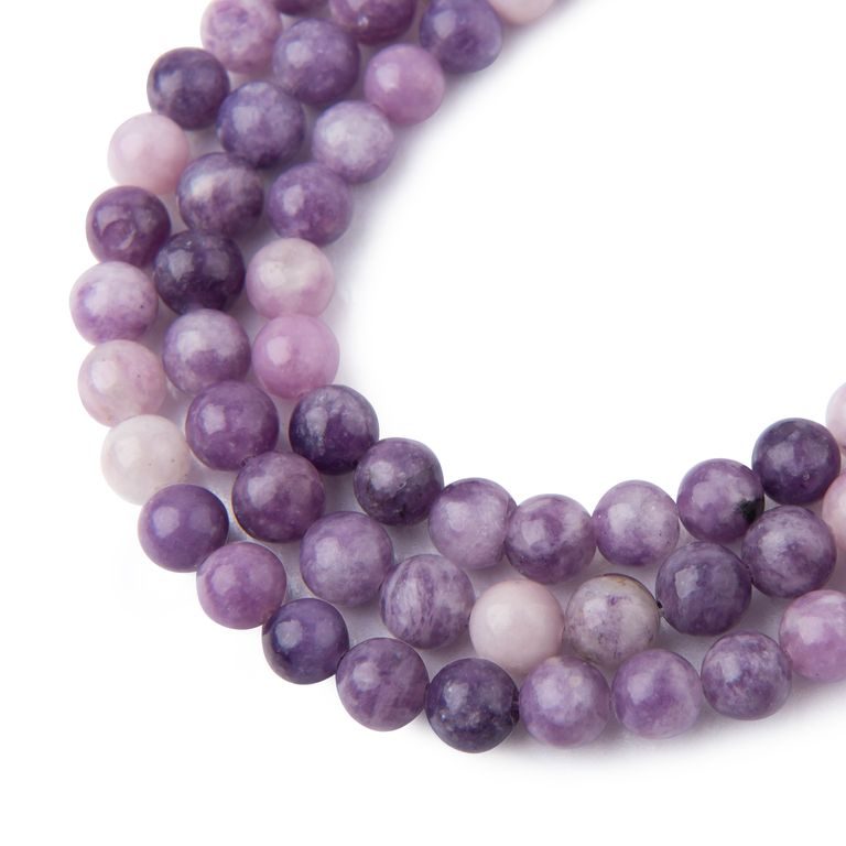 Lepidolite beads 6mm