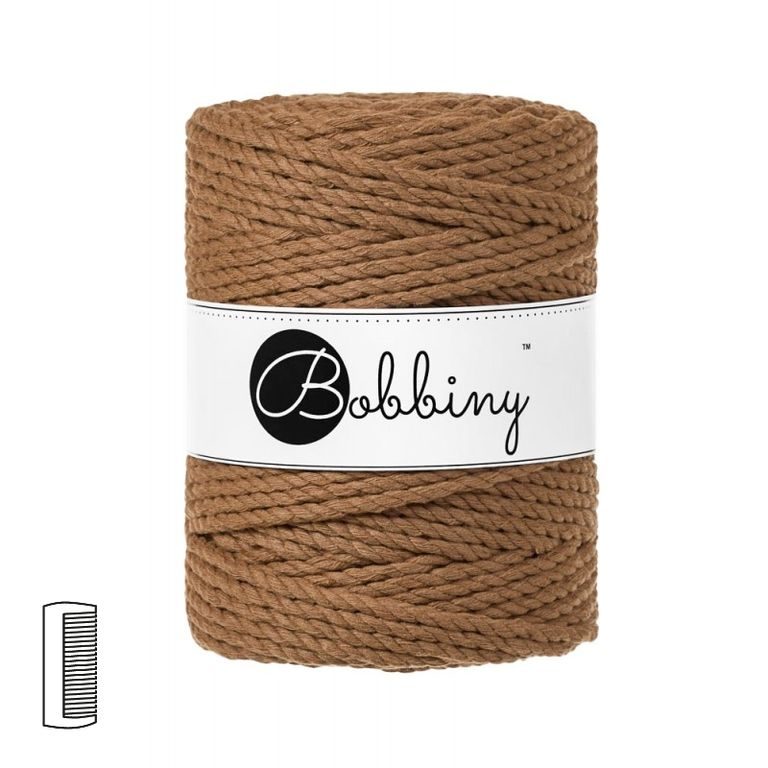 Bobbiny Macramé příze XXL 3PLY 5mm Caramel