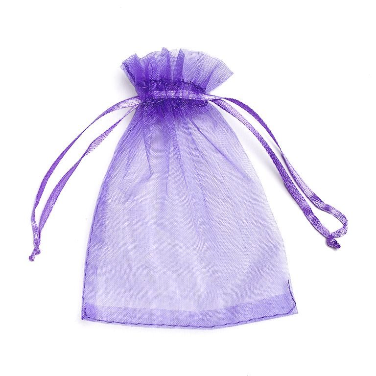 Organza bag 120x80mm light purple