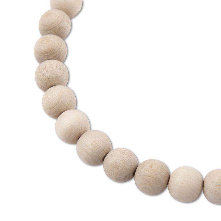 Manumi české dřevěné korálky 10 mm přírodní