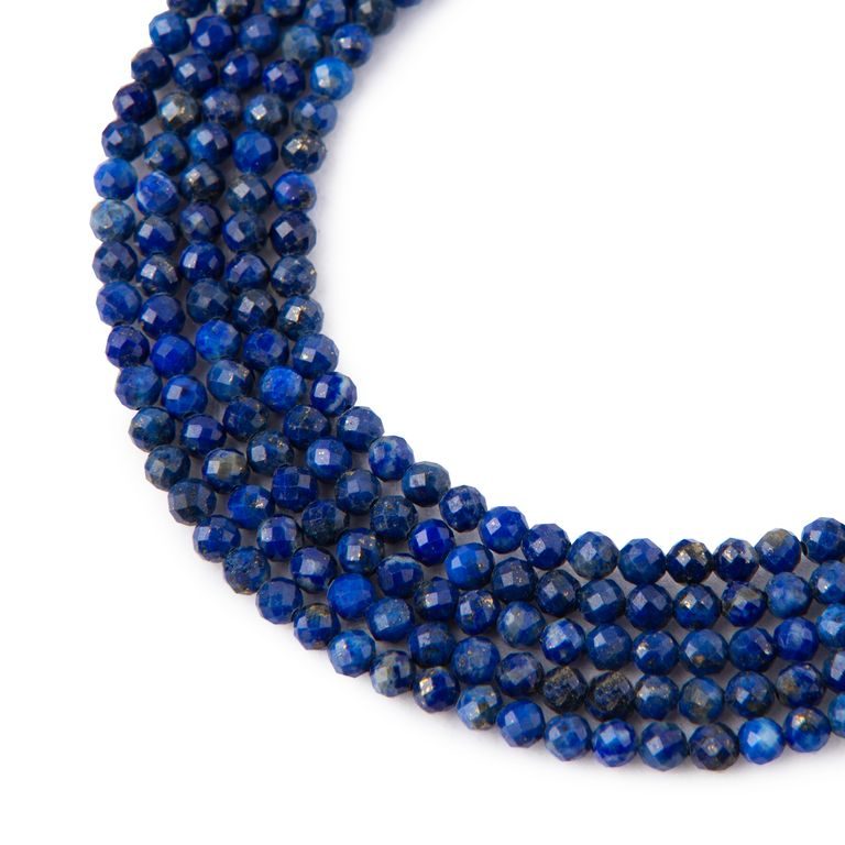 Lapis Lazuli AA faceted beads 4mm