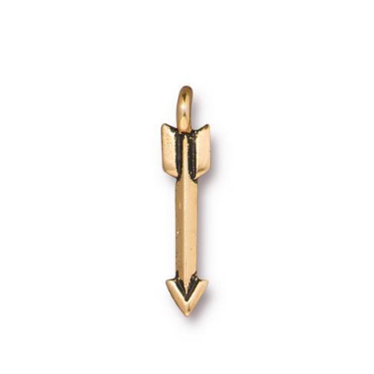 TierraCast pendant Mini Arrow antique gold