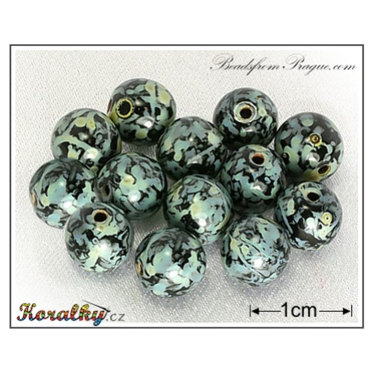 Glass pressed beads no.165