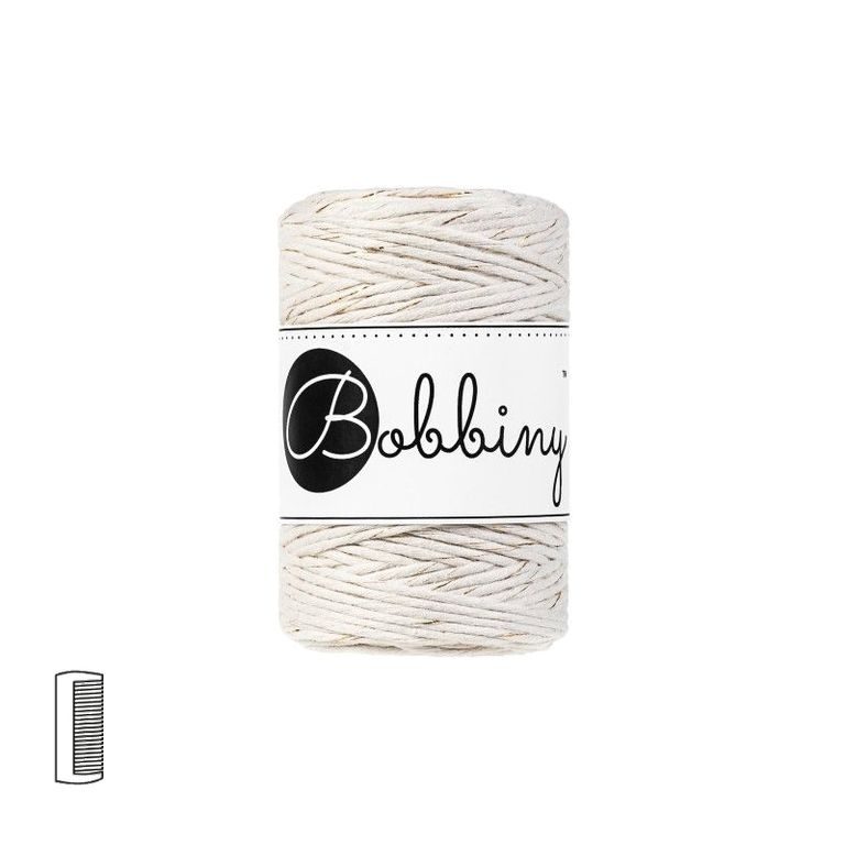 Bobbiny Macramé Cord Baby 1.5mm Golden Natural