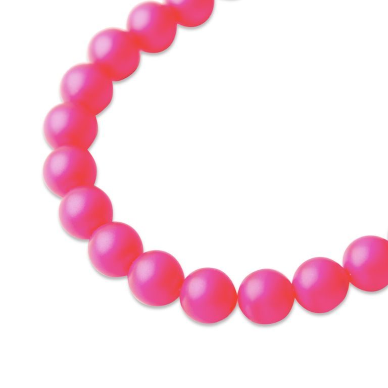 SWAROVSKI 5810 8 mm Neon Pink Pearl