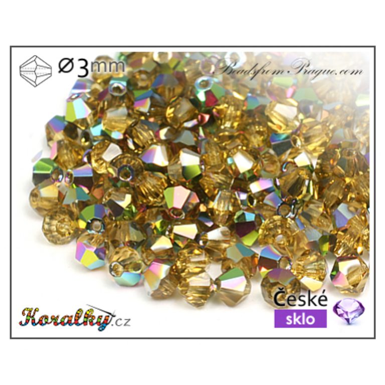 Czech crystal bicone beads 3mm No.27