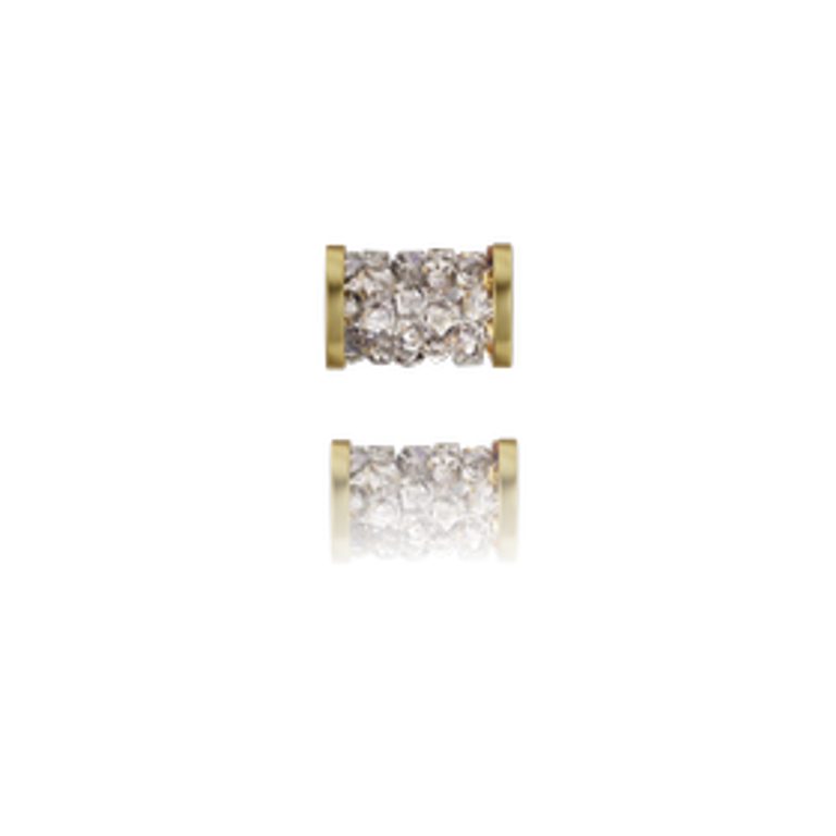 SWAROVSKI 5950 8 mm Crystal Moonlight Gold