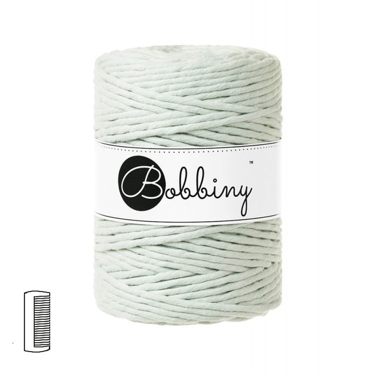 bObbiny Macramé příze XXL 5mm Milky Green