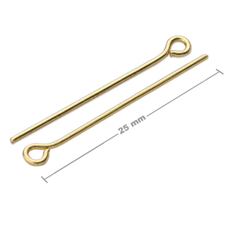 Eyepins 25mm gold