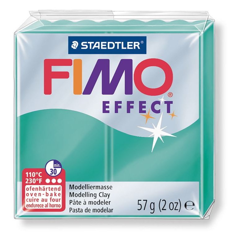 FIMO Effect 57g (8020-504) transparentní zelená