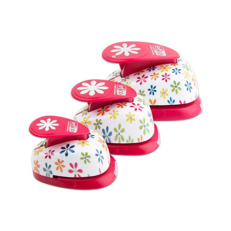 Set of decorative hole punches daisy 3pcs