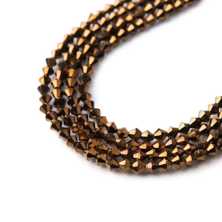 Manumi cehe perle de staniu 4mm Jet Bronze