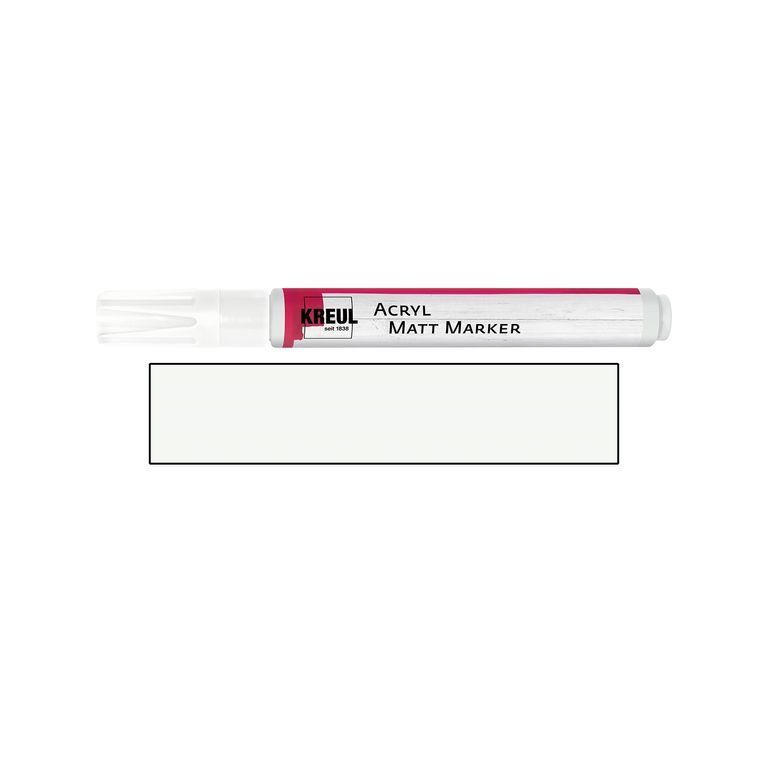 Acrylic matt marker KREUL medium white