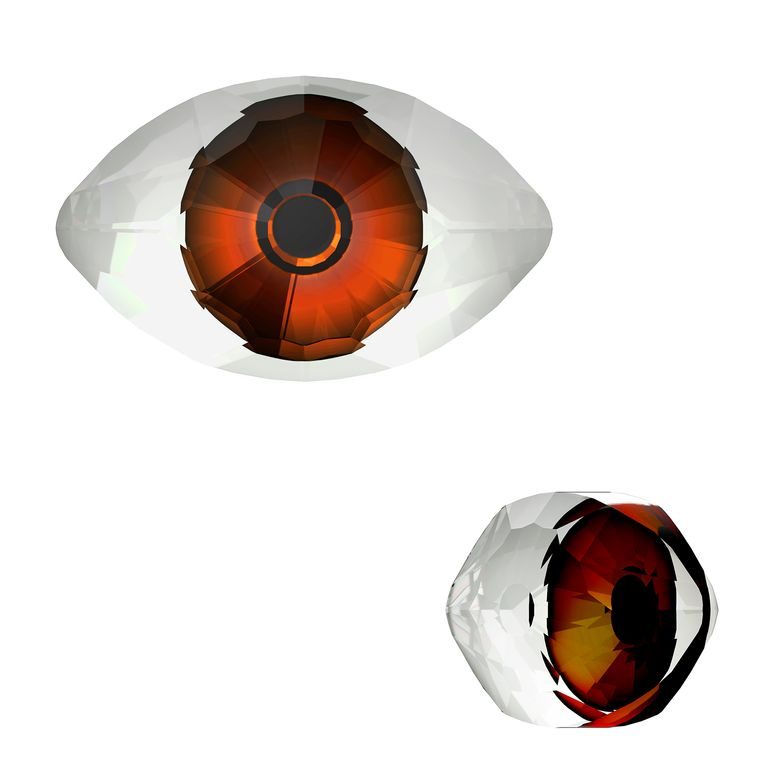 SWAROVSKI 4775 18X10,5 mm Crystal Eye Fancy Stone Cal V Si F MD292
