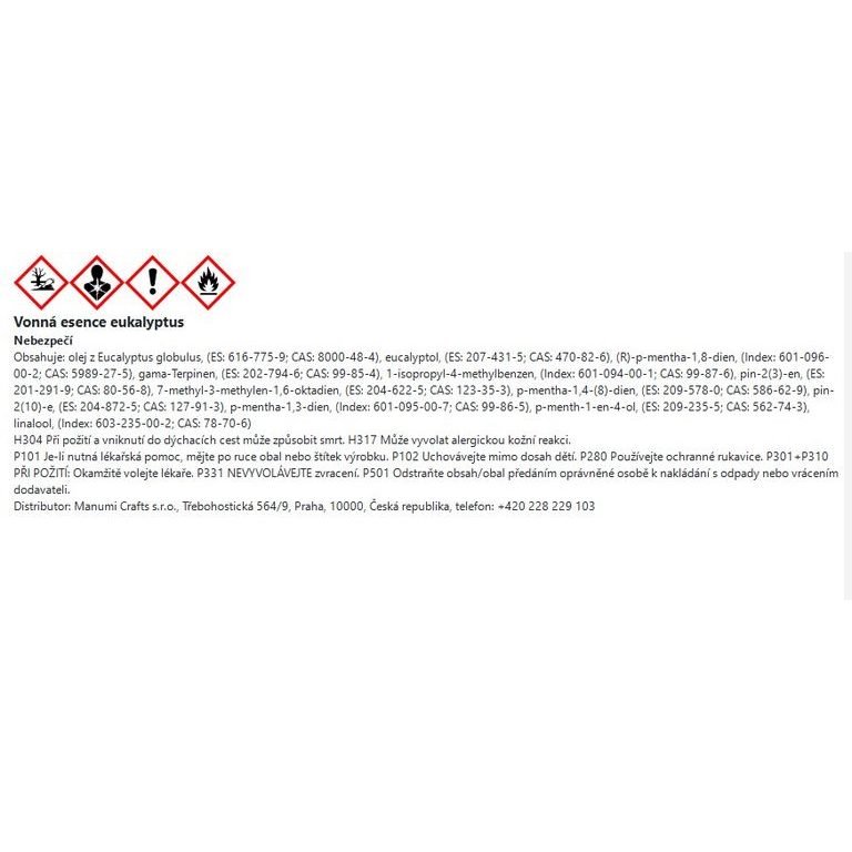 Manumi vonná esencia eukalyptus 10 ml