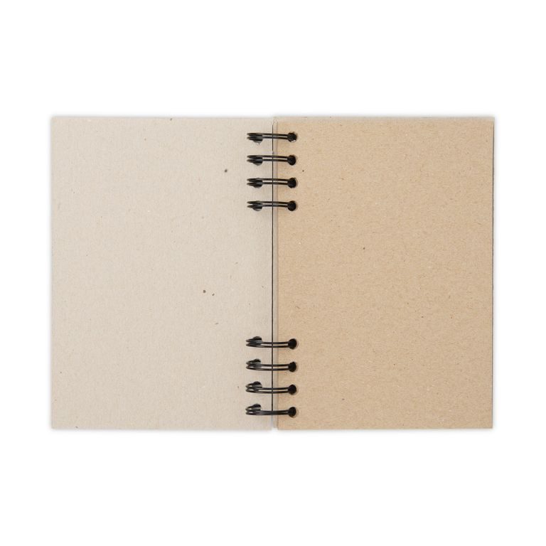 Scrapbook top ring bound pad 35 sheets A6 in natural colour 160-200g/m²